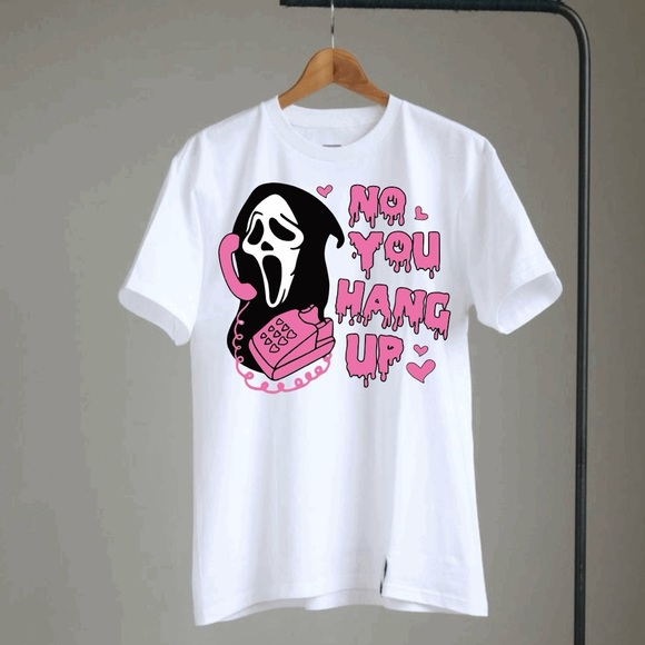 No you hang up scream valentines t-shirt unisex - Picture 2 of 3